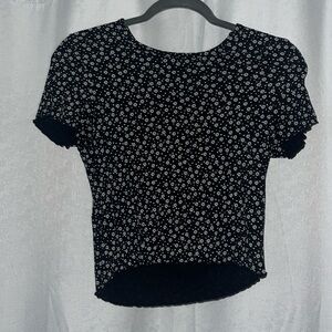 American Eagle Cropped Ribbed T